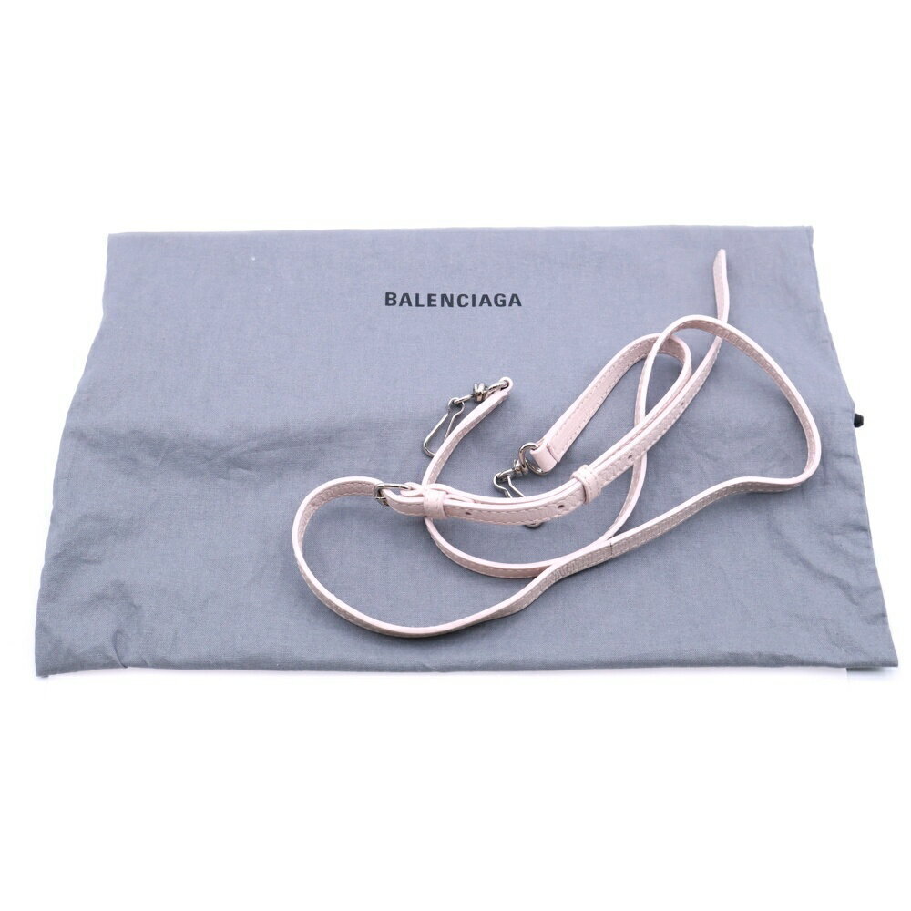 BALENCIAGA Shopping Tote Bag Shoulder Handbag Pink Leather - Picture 6 of 6